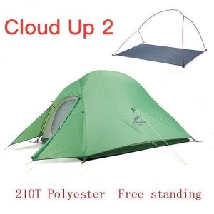 テント 2人用 一人用 軽量 防水 Naturehike CloudUp2 210T Green
