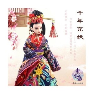 中国人形 千年花妖 華やか 女の子 お祝い おとぎ話 ハンドメイド 伝統 文化 歴史 着物