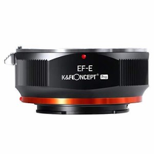 K&F Concept 【2020進化版】 マウントアダプター Canon EOSレンズ-SONY NEX Eカメラ装着 PROII 艶消し仕上げ 反射防止 無限遠実