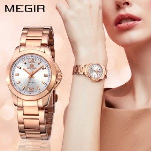 腕時計 レディース MEGIR 5006 クォーツ 防水 女性 ファッション