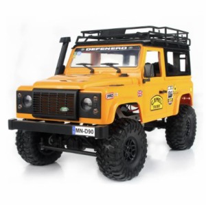 海外発送 MN90 1/12 2.4G 4WD RC車（フロントLEDライト付き）2ボディシェルルーフラッククローラーオフロードトラックRTR