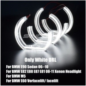 BMW ヘッドライト イカリング エンジェルアイ LED DTM LCI M4 E90 E92 F30 F31 E60 E82 M5 White