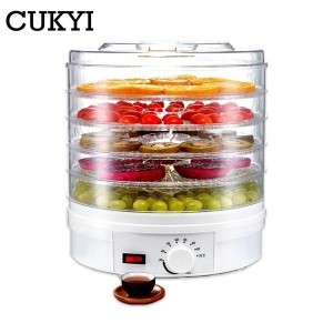 キッチン家電 Cukyi食品脱水機フルーツ野菜ハーブ肉乾燥機スナック食品乾燥機で5トレー英国プラグ 220ボルト