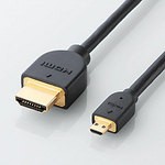 即納 エレコム イーサネット対応HIGH SPEED HDMI-Microケーブル 1.5m  DH-HD14EU15BK [DH-HD14E...