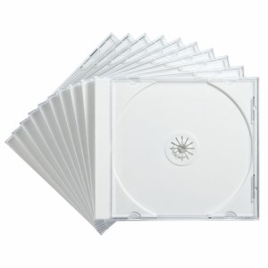 サンワサプライ Blu-ray・DVD・CDケース（10枚セット・ホワイト）