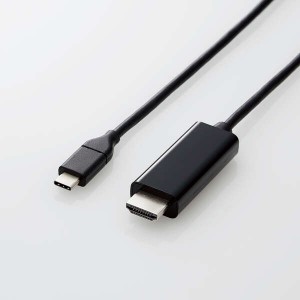 即納 エレコム Type-C映像変換ケーブル HDMI 4K/2K対応 映像出力 RoHS ブラック 3m