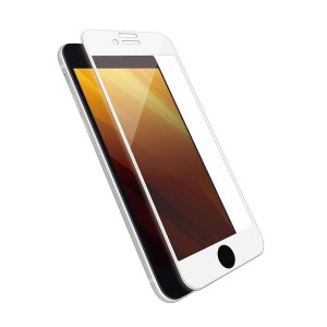 エレコム iPhone SE 第3世代/SE 第2世代/8/7/6s/6 用 ガラスフィルム フレーム付 フルカバー 硬度10H 高透明 ホワイト