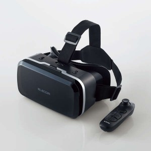 即納 エレコム VRゴーグル VRリモコン ピント調整 目幅調節 スマホ 4.8〜7インチ対応 ブラック