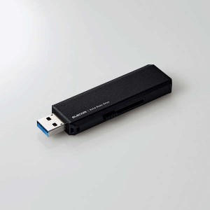 エレコム SSD 外付け 1TB USB3.2 Gen2 読出最大600MB/秒 超小型 スライド式 高速 耐衝撃 Type C ×1 USB...