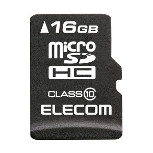 エレコム マイクロSD カード 16GB Class10 SD変換アダプタ付 データ復旧サービス