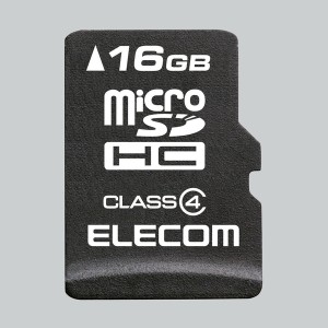 エレコム マイクロSD カード 16GB Class4 SD変換アダプタ付 データ復旧サービス