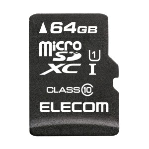 即納 エレコム マイクロSD カード 64GB Class10 SD変換アダプタ付 データ復旧サービス