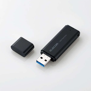 エレコム SSD 外付け 2TB USB3.2 Gen1 読出最大400MB/秒 超小型 USBメモリ型 ポータブル キャップ式 USB A ...