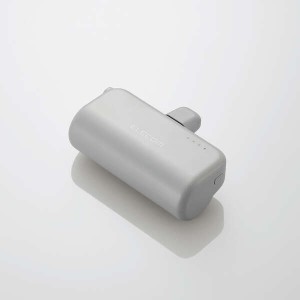 エレコム モバイルバッテリー 5000mAh 小型 最大15W 入力( Type-C ×1) 入出力コネクター内蔵( Type-C ×1) 直...