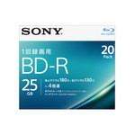 SONY ビデオ用BD-R 追記型 片面1層25GB 4倍速 ホワイトワイドプリンタブル 20枚パック 20BNR1VJPS4