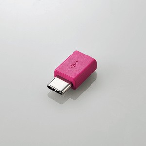 エレコム スマートフォン用USB変換アダプタ/USB(microBﾒｽ)-USB(Cオス)/ピンク [MPA-MBFCMADNPN]