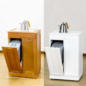 ゴミ箱 木製 分別 キッチン ダストボックス 30l カウンター下 ごみ箱