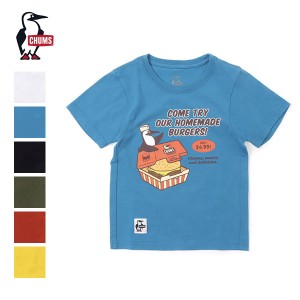 (30%OFF) CHUMS チャムス / Kid’s CHUMS Burger Shop T-Shirt キッズチャムスバーガーショップTシャツ (CH21-1218) (2022春夏)