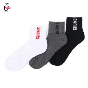 CHUMS チャムス / 3P CHUMS Booby Crew Socks 3Pチャムスブービークルーソックス (CH06-1112) (2023春夏)