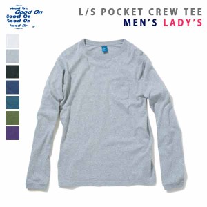 Good On グッドオン / L/S POCKET CREW TEE / ロングスリーブポケットクルーＴシャツ (ユニセックス) (GOLT-1306)