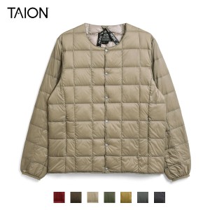 TAION タイオン / ベーシック クルーネックボタン インナーダウンジャケット (TAION-104) (メンズ) (2023秋冬)