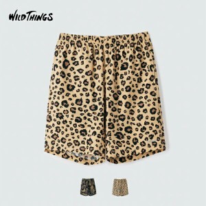 (30%OFF) WILDTHINGS ワイルドシングス / ELASTIC NYLON PRINT SHORTS エラスティック ナイロン プリント ショーツ (WT23043AD) (2023春