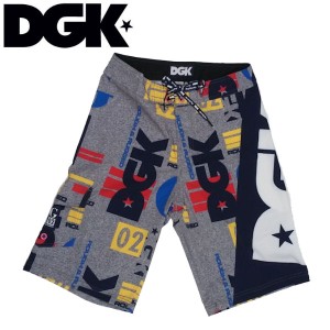 【DGK】ディージーケー2015春夏 Rough Rugged Short メンズボードショーツ サーフパンツ 海パン 水着/ボトムス ズボン/28-32/Grey Heathe