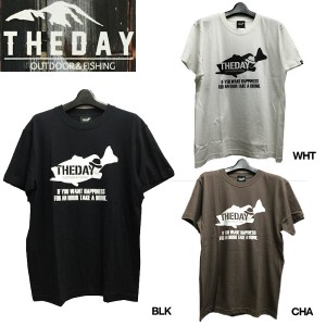 【THE DAY】ザ デイ2015秋冬 BigBassTee メンズTシャツ/アウトドアフィッシング 魚釣り バス ティーシャツ