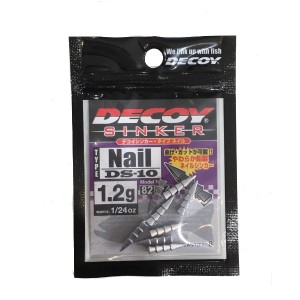 【DECOY】デコイ カツイチ NAIL SINKER カスタム ネイルシンカー 鉛 重り 1.2g (1/24oz) 釣り フィッシング 8個入り ネコリグ スイムベイ