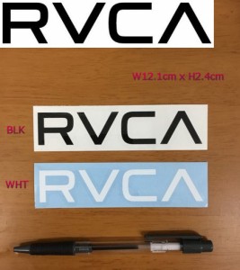 【RVCA】ルーカ ブランドロゴ カッティングステッカー サーフィン スノーボード スケートボードに 