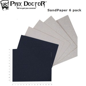 【PHIX DOCTOR】フィックスドクター SandPaper 6 pack サンドペーパー やすり リペアー サーフィン メンテナンス 修理