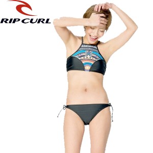 【RIP CURL】リップカール2016春夏 Tribal Myth High Neck レディースビキニ サーフィン プール 水着 M-L BLK