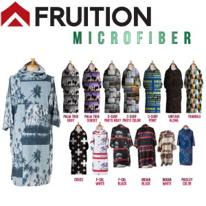 【FRUITION】フリュージョン MICRO PONCHO マイクロファイバー お着替えポンチョ サーフィン 防寒 海水浴 プール サウナ 外気浴