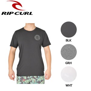 【RIP CURL】リップカール 2019春夏 CONPASS UV TEE メンズ ラッシュTシャツ 半袖 ラッシュガード 海水浴 プール UVカット