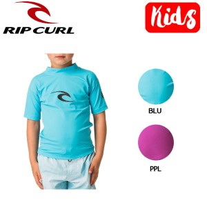 【RIP CURL】リップカール 2019春夏 Grom Corpo Long Sleeve キッズ ラッシュガード 半袖 海水浴 プール