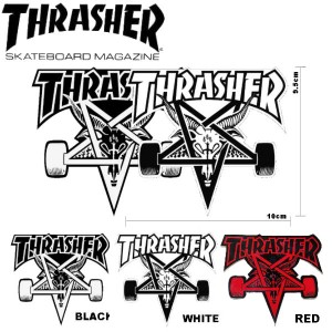 【THRASHER】スラッシャー SKATE GOAT DIE CUT Sticker ステッカー スケートボード スケボー シール 10.0cm×9.5cm 2カラー