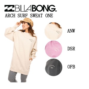 【BILLABONG】ビラボン 2021秋冬 レディース【COASTAL LOVE LETTERS】 ARCH SURF SWEAT ONE スウェットワンピース  プール 海 アウトドア