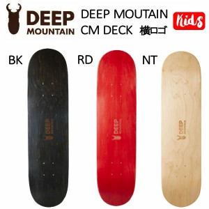 【DEEP MOUNTAIN】シルエットロゴ 横 スケートボード デッキ  初心者 おすすめ スケボー kids キッズ ジュニア