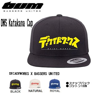 【BASSERS UNITED】バサーズユナイテッド 2020秋冬  DWS Katakana Cap メンズ キャップ  帽子 アウトドア フィッシング 魚釣り バス 3カ