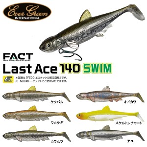 【EVERGREEN】エバーグリーン FACT Last Ace140 SWIM ラストエース スイム ファクト 福島健 スイムベイト ワーム 疑似餌 釣り フィッシン