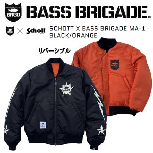 【BASS BRIGADE】バスブリゲード 2022秋冬 SCHOTT X BASS BRIGADE MA-1 メンズ ジャケット アウトドア
