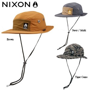 【NIXON】ニクソン Narrows Full Briｍ Hat メンズ レディース ハット アウトドア キャンプ サファリハット 帽子 サイズ Free（58cm/ドロ
