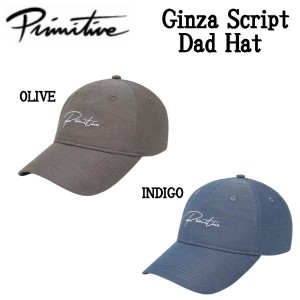 【Primitive】プリミティブ 2022 Ginza Script Dad Hat ユニセックス キャップ スナップバック 帽子 アウトドア スケボー
