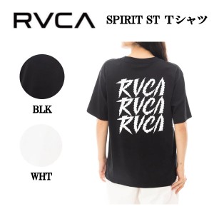 【RVCA】ルーカ 2024春夏 レディースSPIRIT STＴシャツ 半袖 バックプリント トップス スケートボード