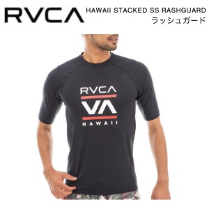 【RVCA】ルーカ 2023春夏 HAWAII STACKED SS RASHGUARD メンズ ラッシュガード 半袖 Tシャツ 水着