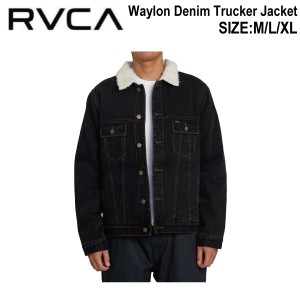 【RVCA】ルーカ 2023秋冬 メンズ Waylon Denim Trucker Jacket ボアジャケット アウター デニムジャケット トラッカー トップス