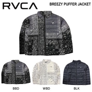 【RVCA】ルーカ 2023秋冬 メンズ BREZZY PUFFER JACKET ダウンジャケット 薄手 ウター トップス スケートボード