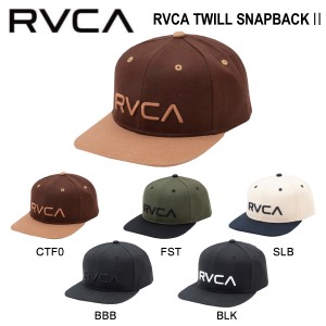 【RVCA】ルーカ 2023秋冬 メンズ RVCA TWILL SNAPBACK? スナップバック キャップ 帽子 スケートボード