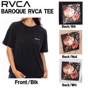 【RVCA】ルーカ 2023春夏 RVCA BAROQUE RVCA TEE レディース Ｔシャツ 半袖 スケートボード サーフィン トップス S/M/L