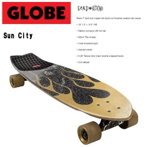 【GLOBE】グローブ SUN CITY サンシティ コンプリートデッキ スケートボード クルーザー サーフィン スノーボード オフトレ 30x9